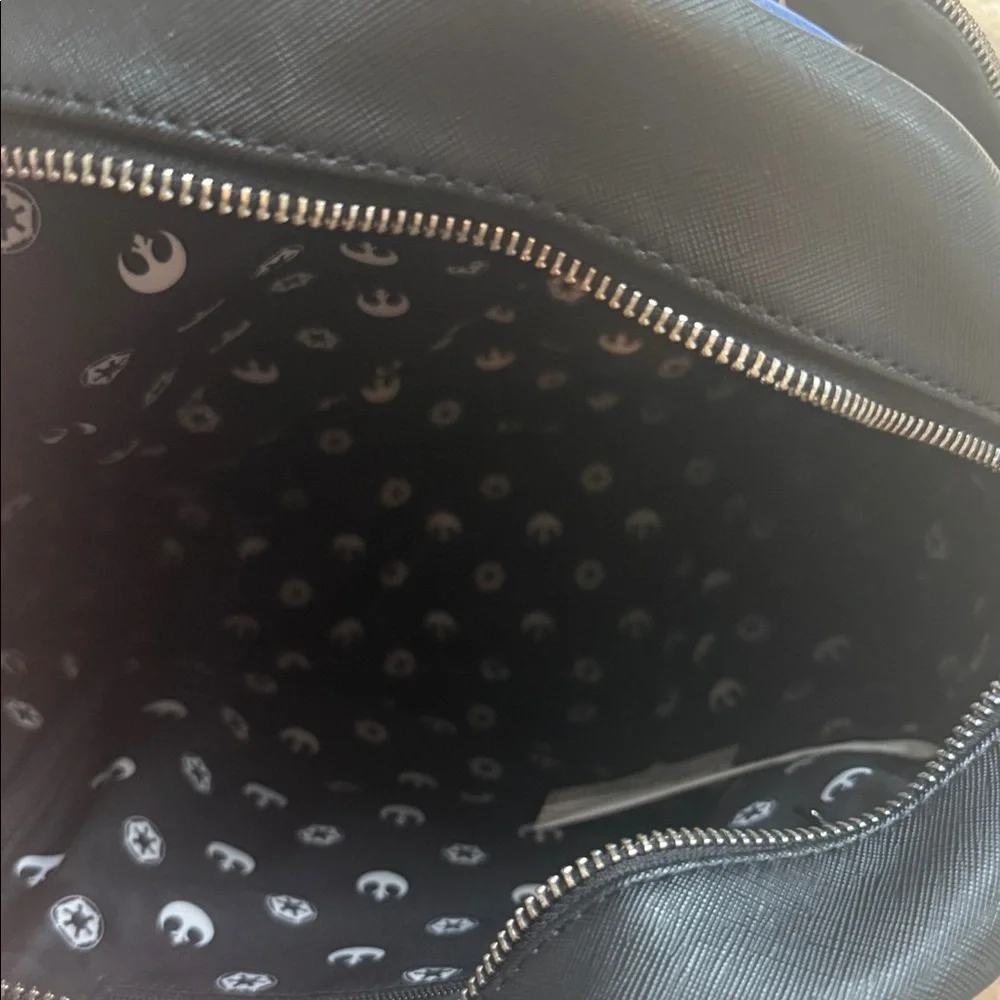 Loungefly Star Wars Black Backpack with Colorful Characters - Picture 4 of 4